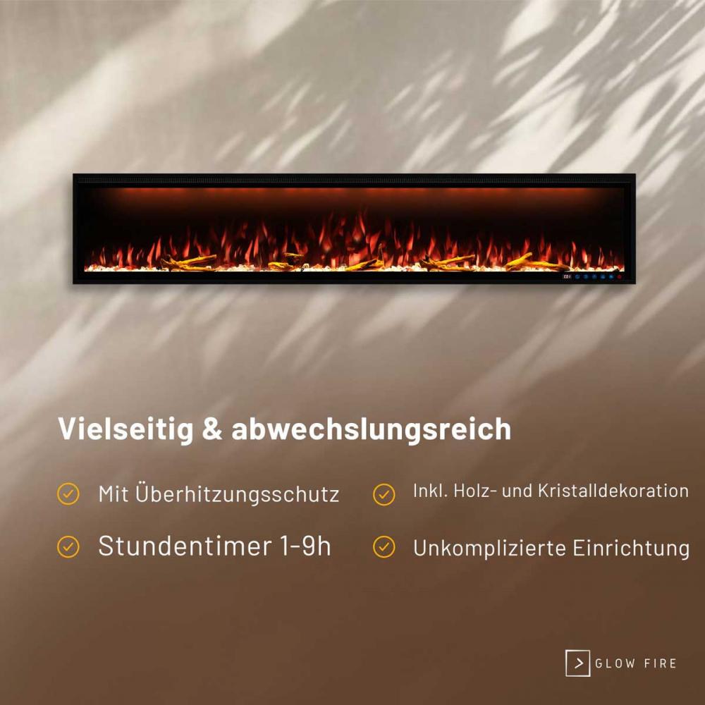 Electric wall fireplace Smart Wall 100